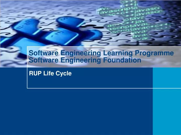 software engineering learning programme software engineering foundation