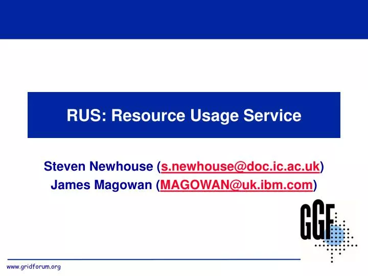 rus resource usage service