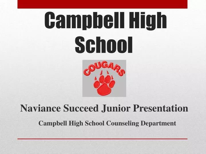 naviance succeed junior presentation campbell high school counseling department