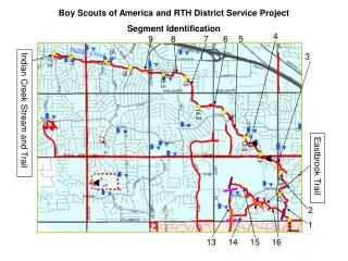 Boy Scouts of America and RTH District Service Project Segment Identification