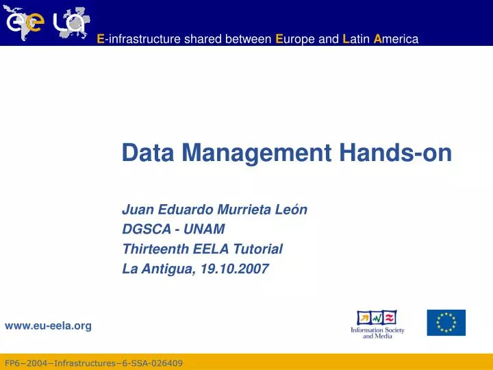 data management hands on