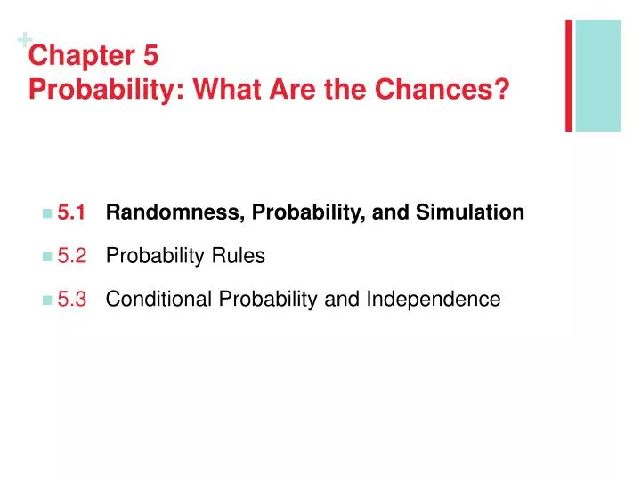 chapter 5 probability what are the chances