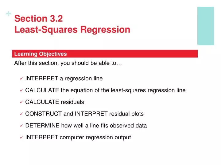 section 3 2 least squares regression