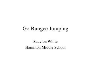 Go Bungee Jumping