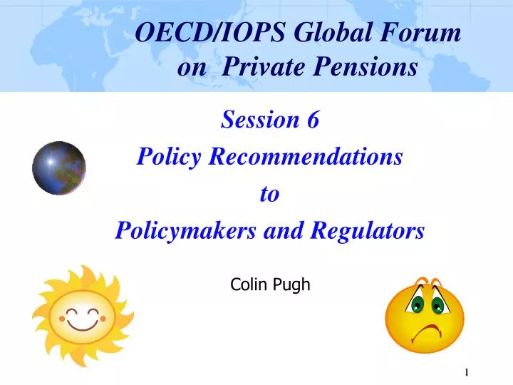 oecd iops global forum on private pensions