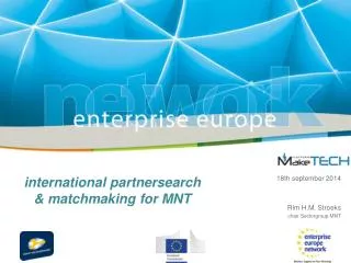 international partnersearch &amp; matchmaking for MNT