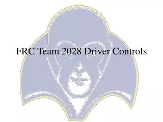FRC Team 2028 Driver Controls
