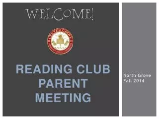 Reading club Parent Meeting