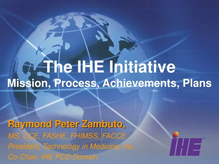 the ihe initiative mission process achievements plans