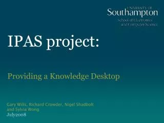 IPAS project: