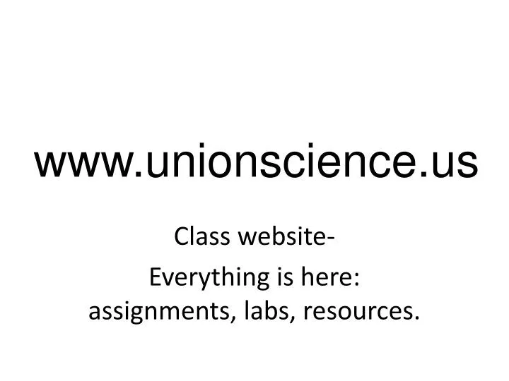 www unionscience us