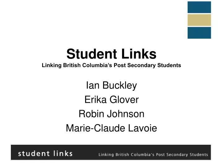 student links linking british columbia s post secondary students