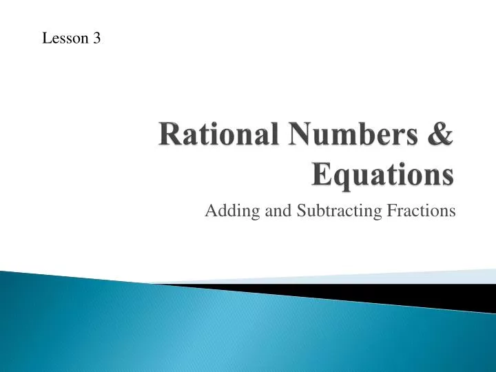 rational numbers equations