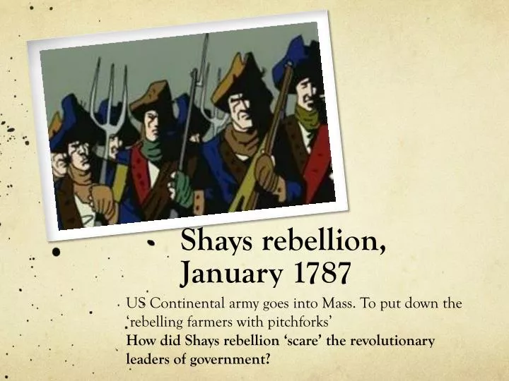 shays rebellion january 1787
