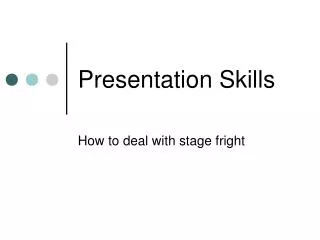 Presentation Skills