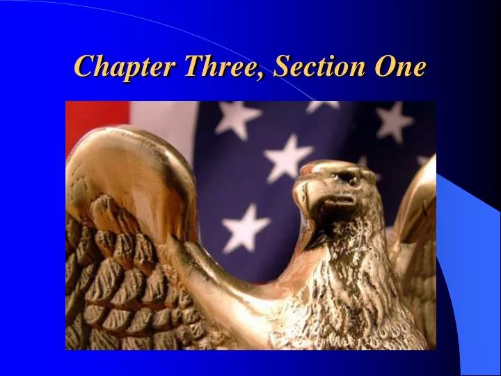 chapter three section one