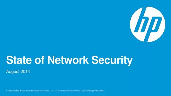 state of network security