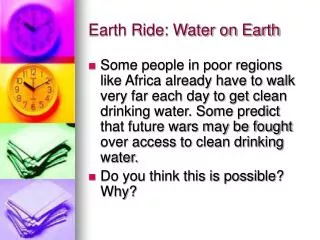 Earth Ride: Water on Earth