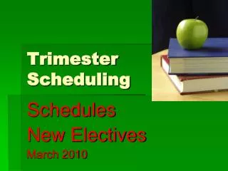 Trimester Scheduling