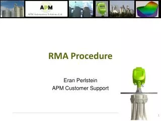 RMA Procedure