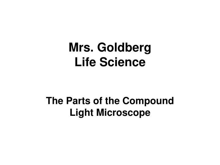 mrs goldberg life science
