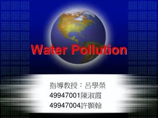 water pollution