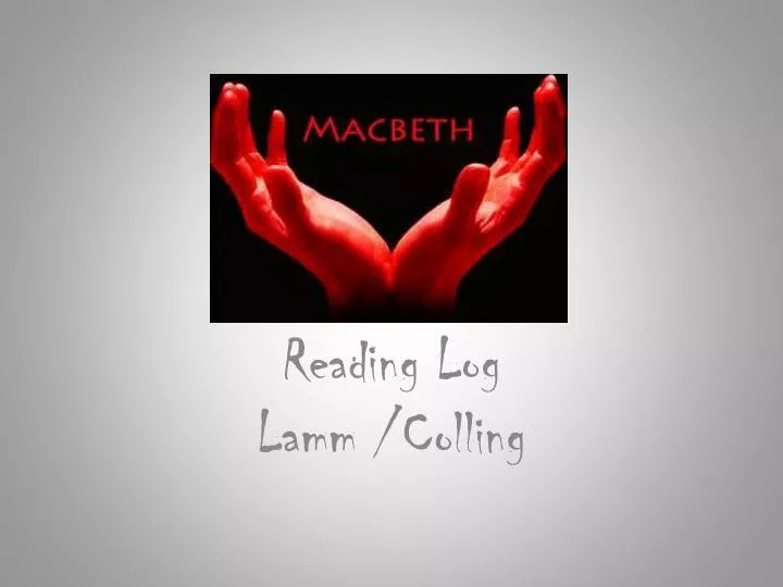 reading log lamm colling