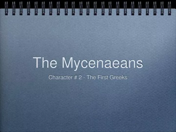 the mycenaeans