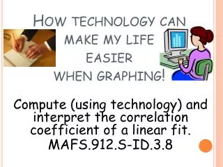How technology can make my life easier when graphing!