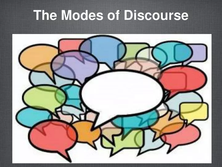 the modes of discourse