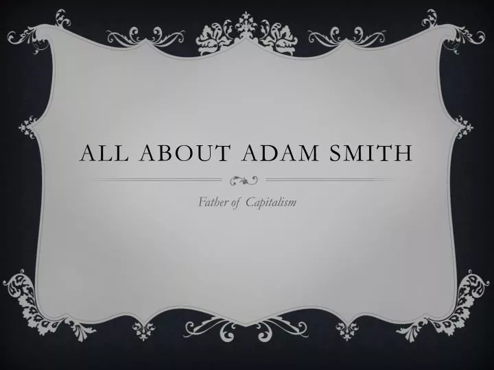 all about adam smith