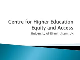 Centre for Higher Education Equity and Access