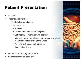 Patient Presentation