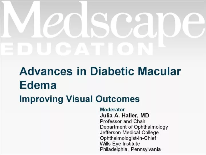 advances in diabetic macular edema