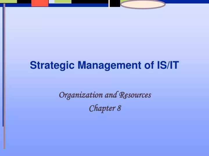 strategic management of is it