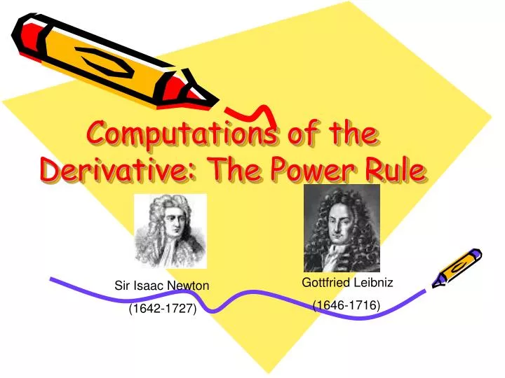 computations of the derivative the power rule