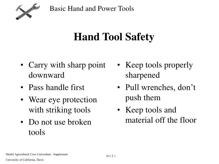 hand tool safety