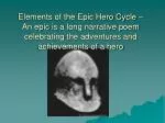 Exploring the Elements of the Epic Hero Cycle - slide 1