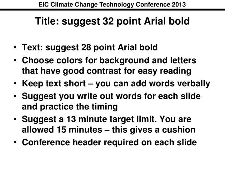 title suggest 32 point arial bold