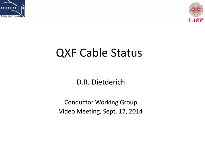 qxf cable status
