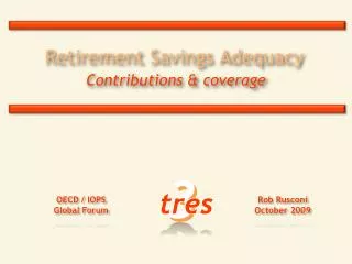 Retirement Savings Adequacy