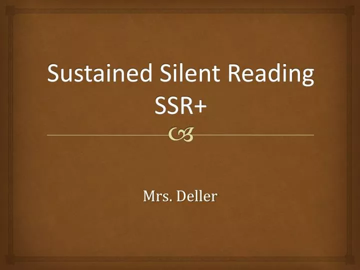 sustained silent reading ssr