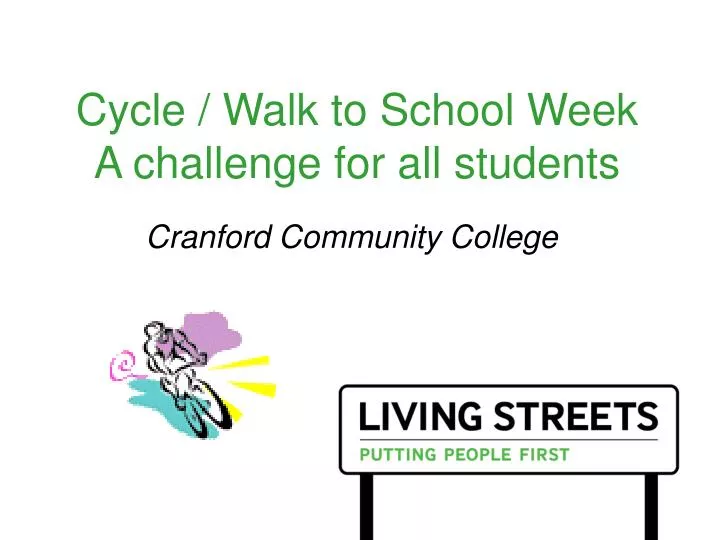 cycle walk to school week a challenge for all students