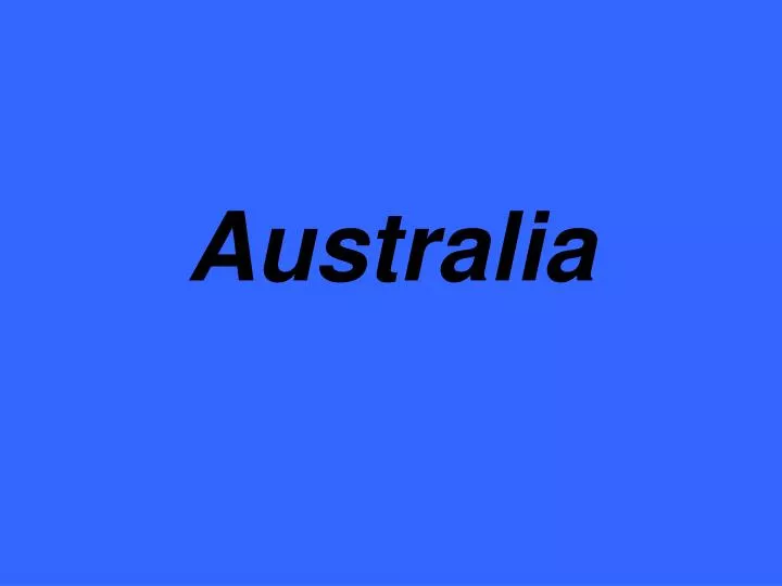 australia