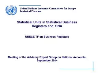 Meeting of the Advisory Expert Group on National Accounts, September 2014