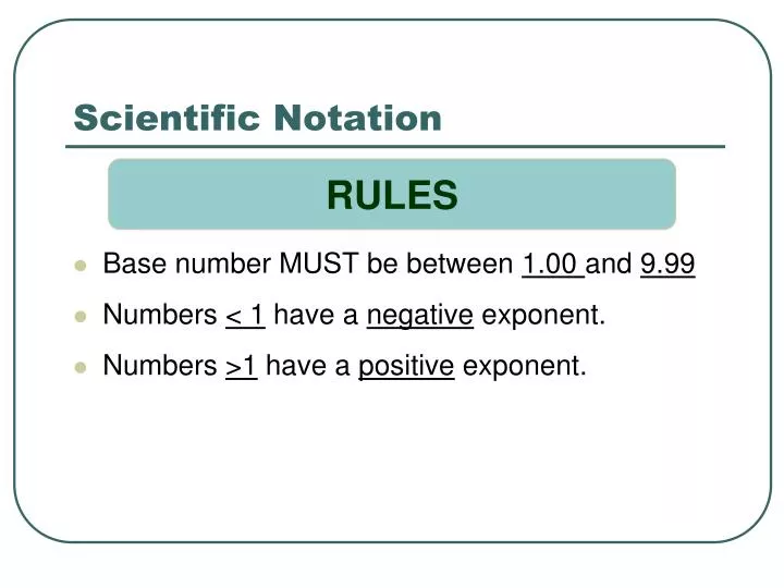 scientific notation