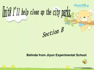 Belinda from Jiyun Experimental School