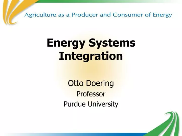 energy systems integration