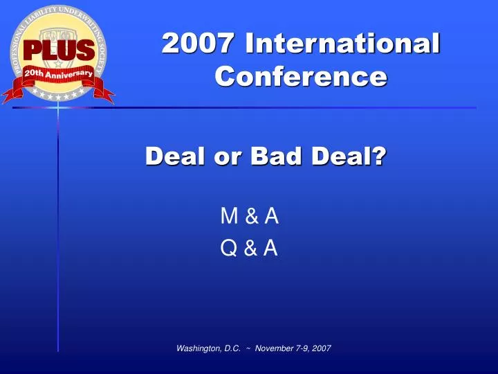 deal or bad deal