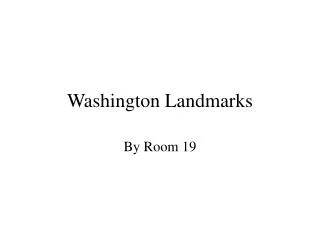 Washington Landmarks